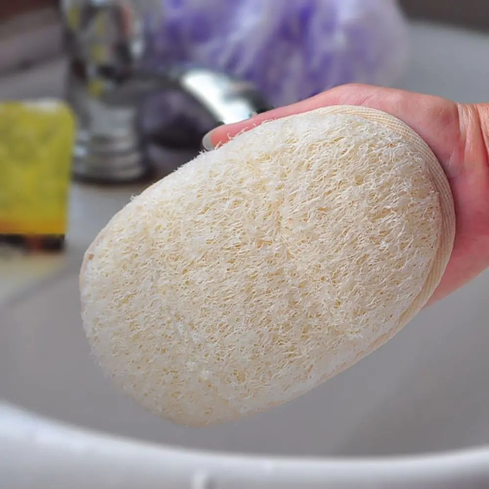 Natural Loofah Exfoliating Sponge – 100% Organic Body Scrubber for Deep Cleansing & Smooth Skin