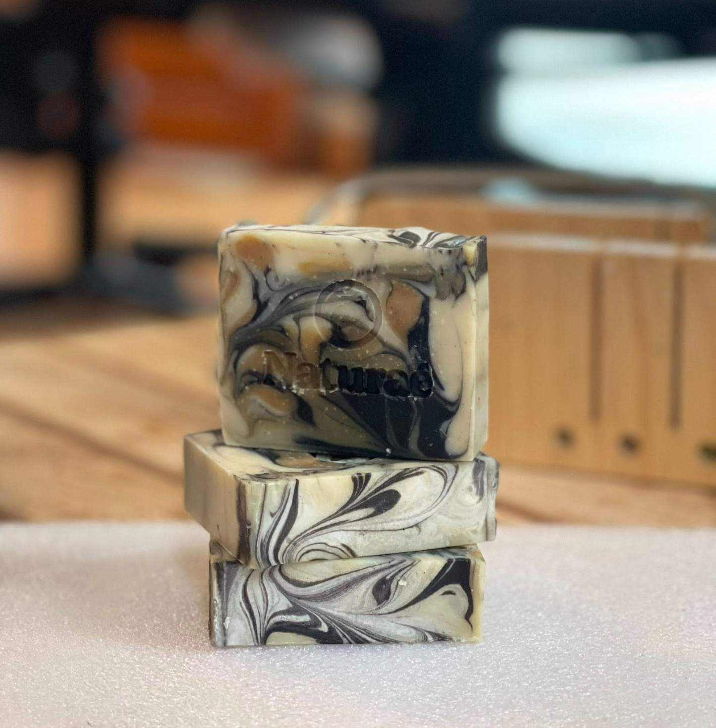 Calming Detox Charcoal Soap with Tea Tree & Lavender – Natural Acne Bar for Women