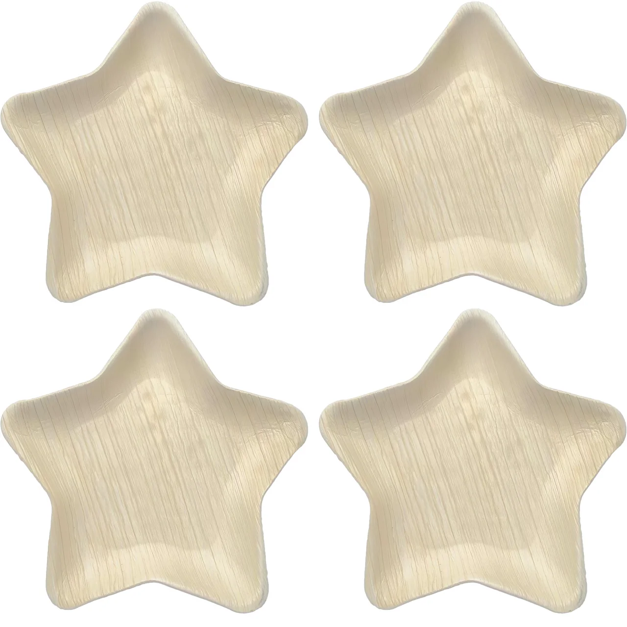 Star-Shaped Palm Leaf Plates – Biodegradable Eco-Friendly Dinnerware