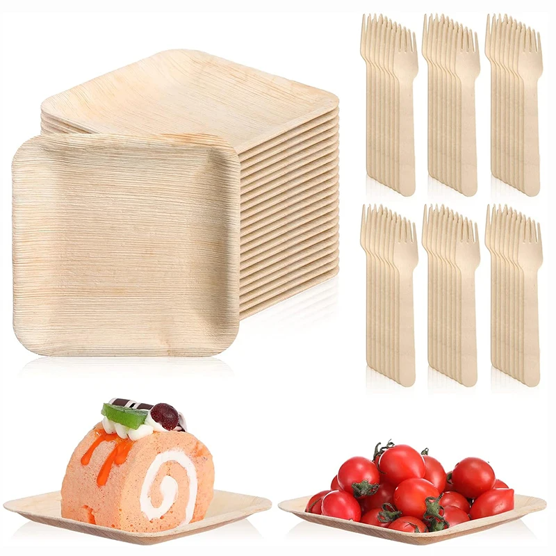 Palm Leaf Dinner Sets – Disposable Eco-Friendly Party Tableware