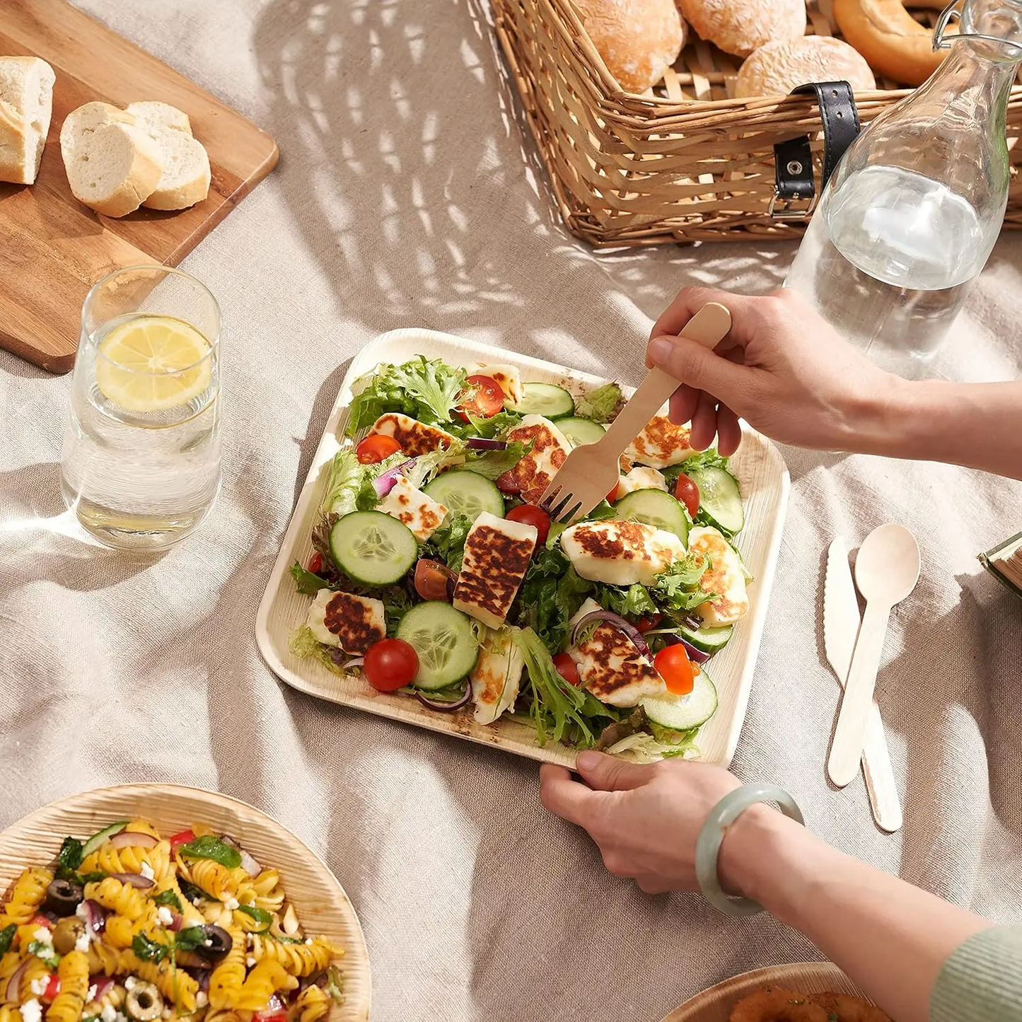Palm Leaf Dinner Sets – Disposable Eco-Friendly Party Tableware