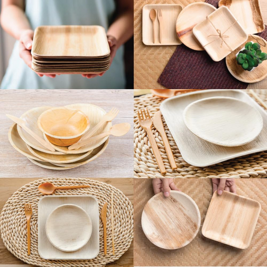 Palm Leaf Bowls & Trays