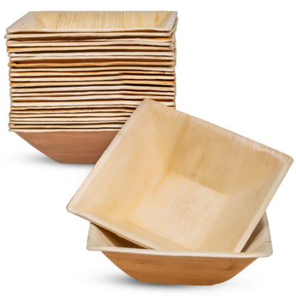 Disposable Palm Leaf Salad Bowls – Eco-Friendly Compostable Bowls