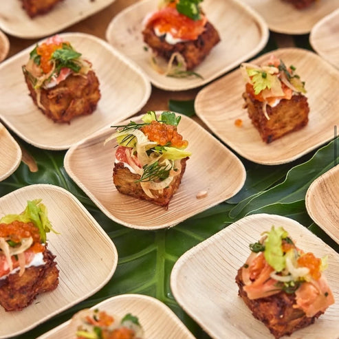 Square Palm Leaf Plates – Eco-Friendly Disposable Dinnerware