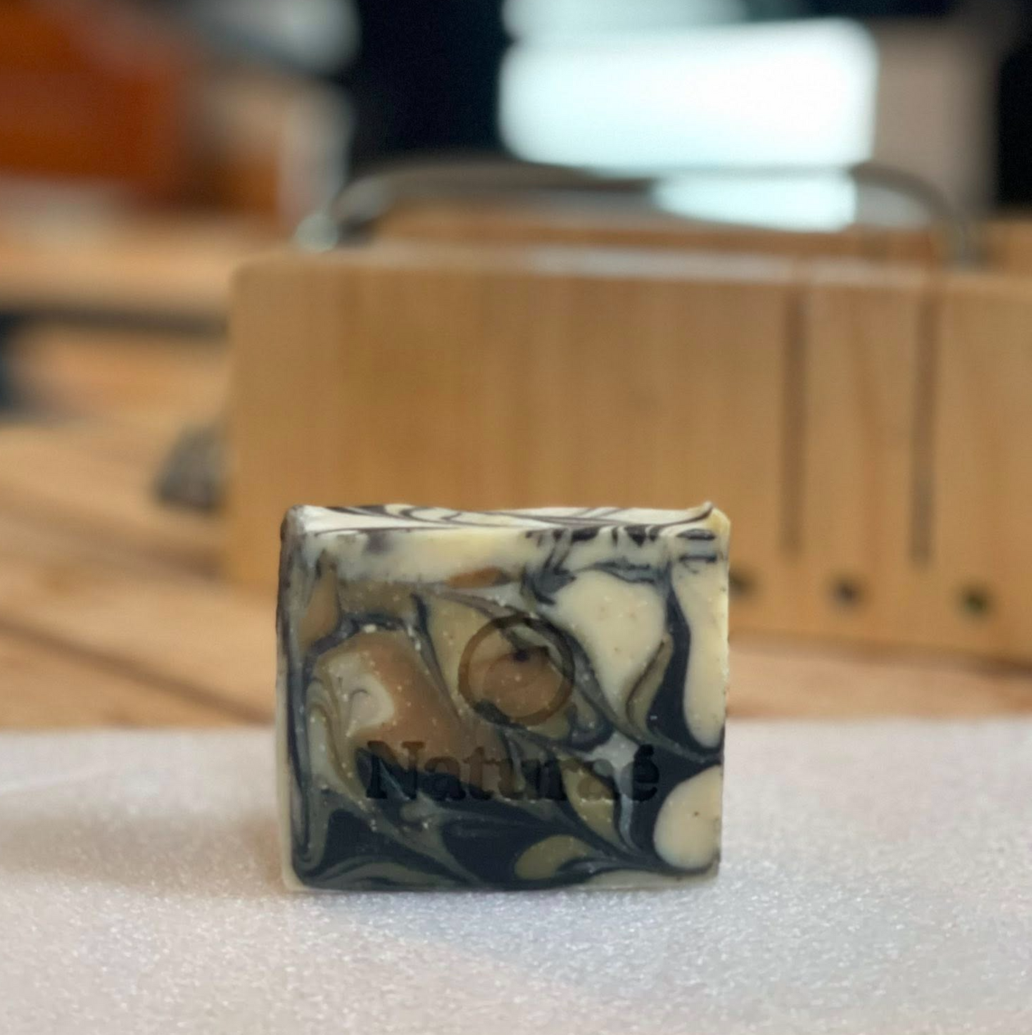 Calming Detox Charcoal Soap with Tea Tree & Lavender – Natural Acne Bar for Women