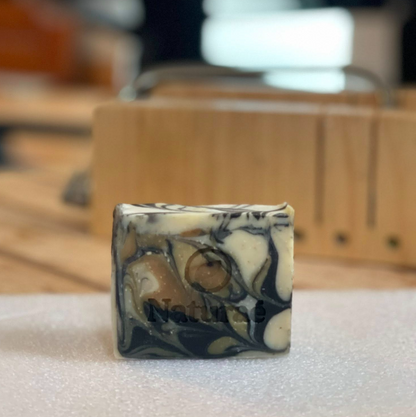 Calming Detox Charcoal Soap with Tea Tree & Lavender – Natural Acne Bar for Women