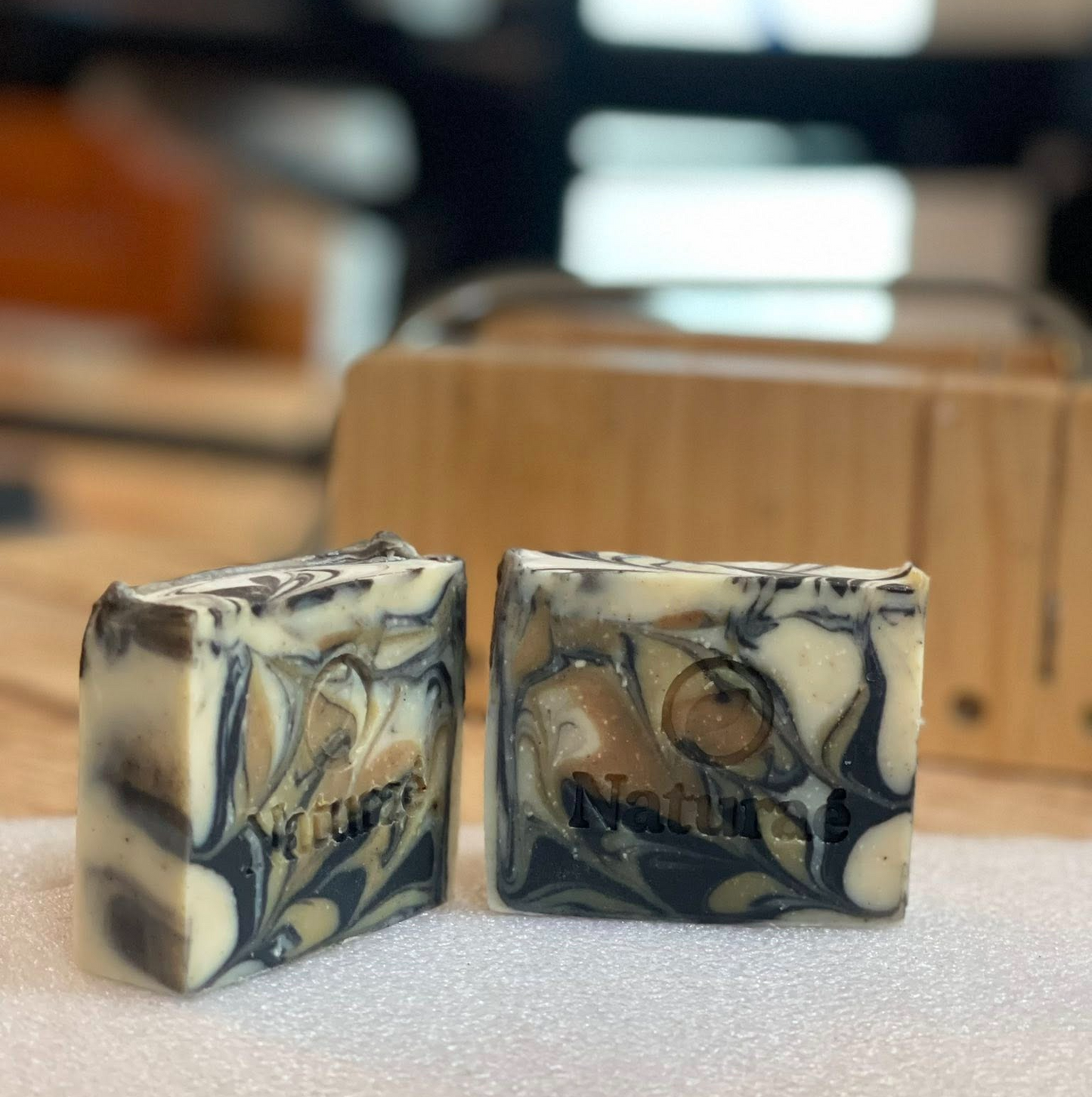 Calming Detox Charcoal Soap with Tea Tree & Lavender – Natural Acne Bar for Women