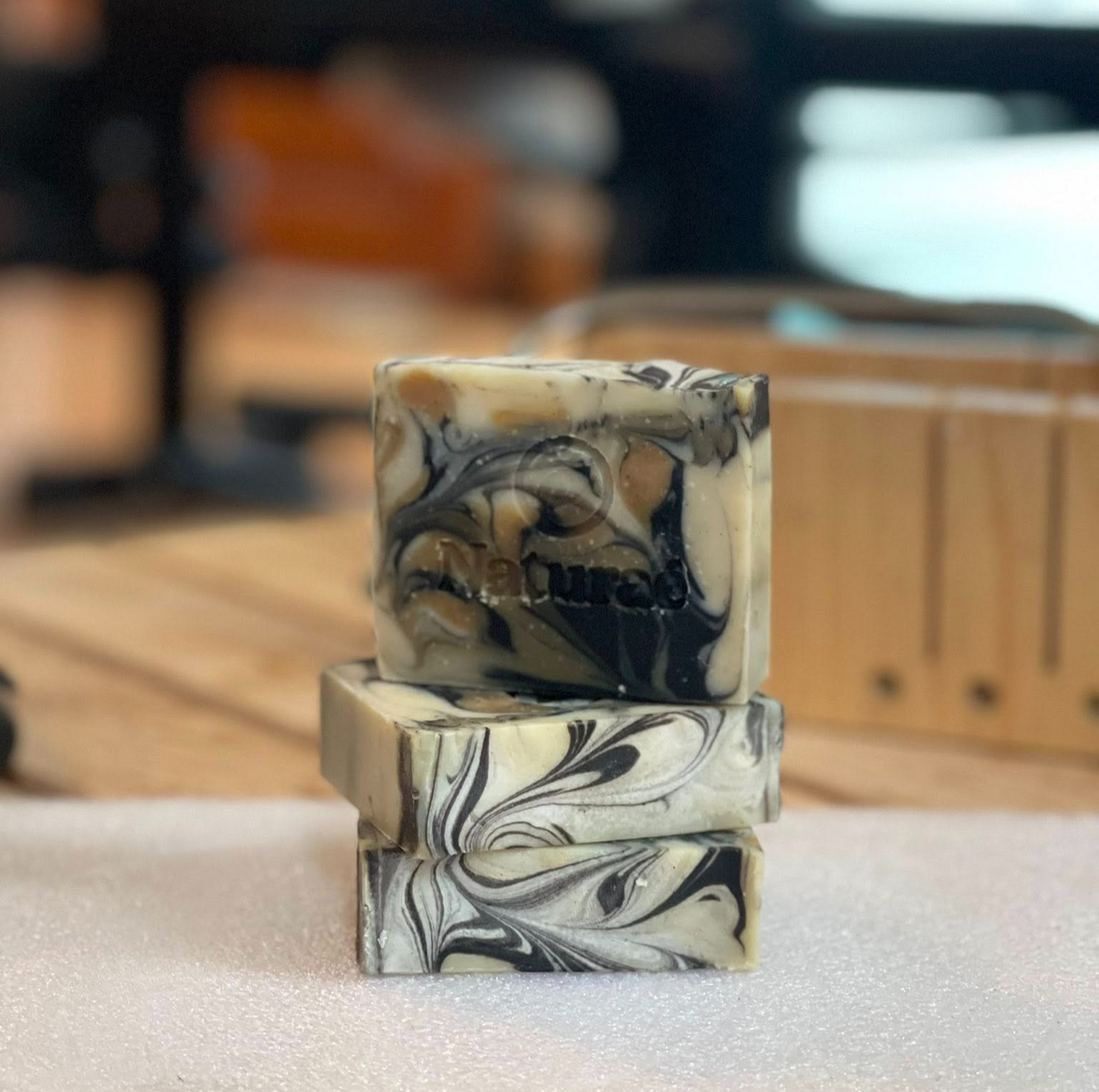 Calming Detox Charcoal Soap with Tea Tree & Lavender – Natural Acne Bar for Women