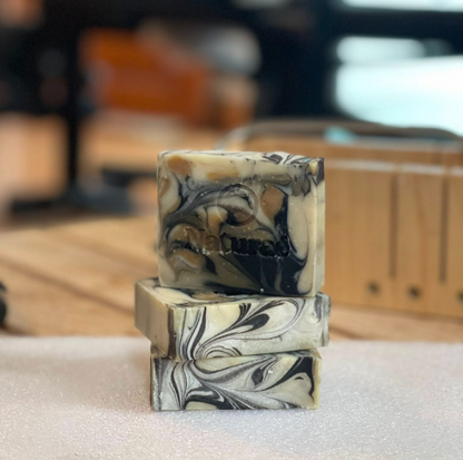 Calming Detox Charcoal Soap with Tea Tree & Lavender – Natural Acne Bar for Women