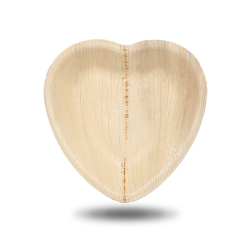 Heart-Shaped Palm Leaf Plates – Eco-Friendly Disposable Dinnerware