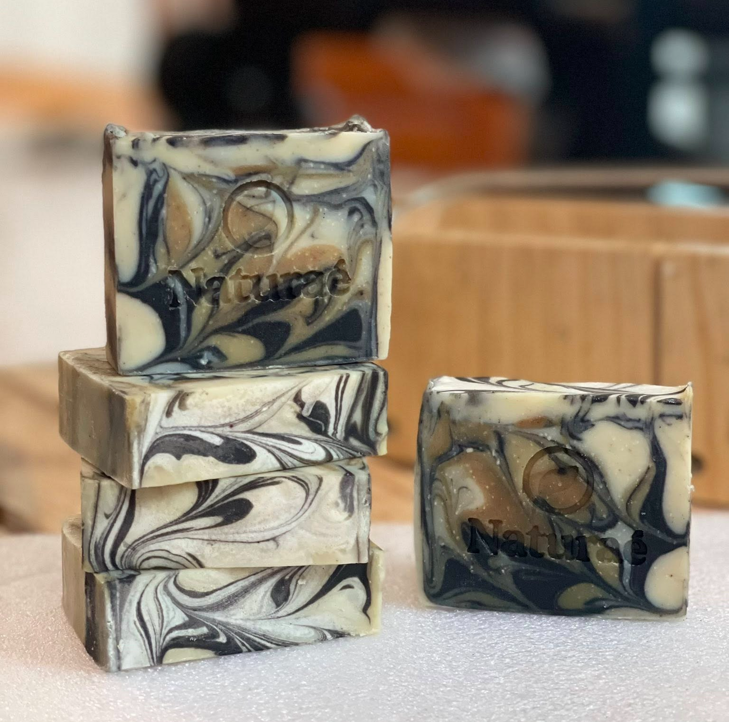 Calming Detox Charcoal Soap with Tea Tree & Lavender – Natural Acne Bar for Women