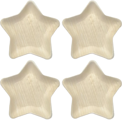 Star-Shaped Palm Leaf Plates – Biodegradable Eco-Friendly Dinnerware