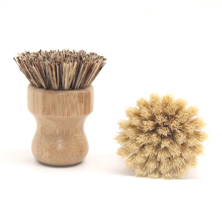 Bamboo Dish Brush – Eco-Friendly, Durable, Non-Scratch Scrubber for Dishes & Pans