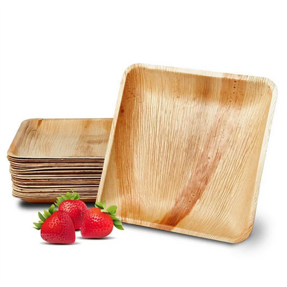 Square Palm Leaf Plates – Eco-Friendly Disposable Dinnerware