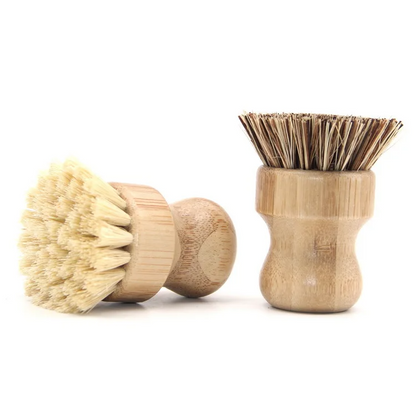 Bamboo Dish Brush – Eco-Friendly, Durable, Non-Scratch Scrubber for Dishes & Pans