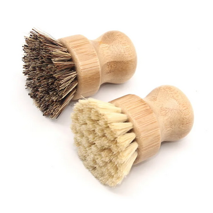 Bamboo Dish Brush – Eco-Friendly, Durable, Non-Scratch Scrubber for Dishes & Pans