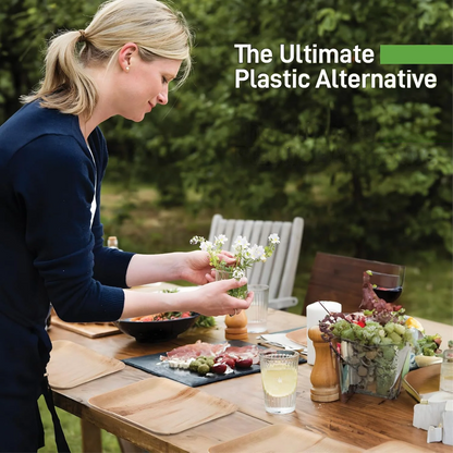 Square Palm Leaf Plates – Eco-Friendly Disposable Dinnerware