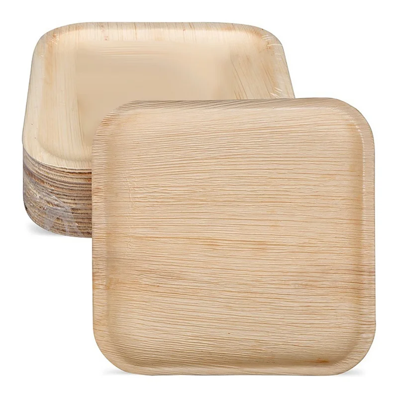 Square Palm Leaf Plates – Eco-Friendly Disposable Dinnerware