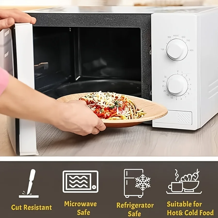 Disposable Round Palm Leaf Plates – Eco-Friendly Biodegradable Dinnerware