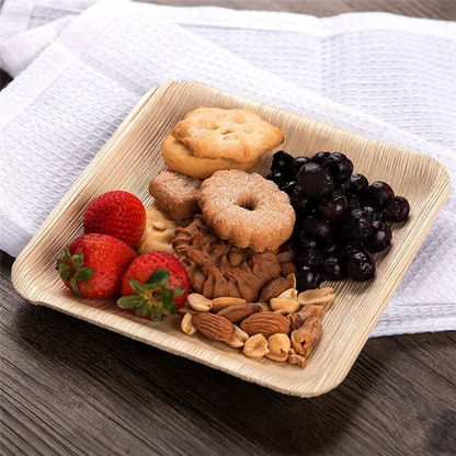 Square Palm Leaf Plates – Eco-Friendly Disposable Dinnerware