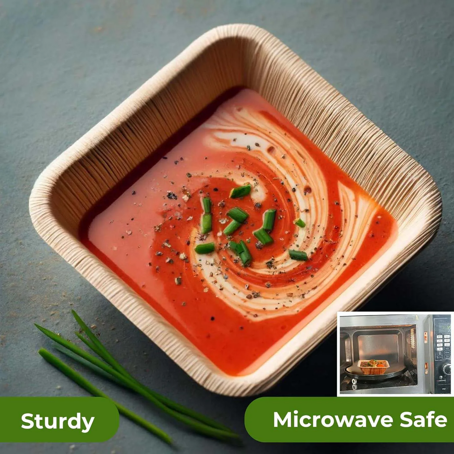 Disposable Palm Leaf Salad Bowls – Eco-Friendly Compostable Bowls