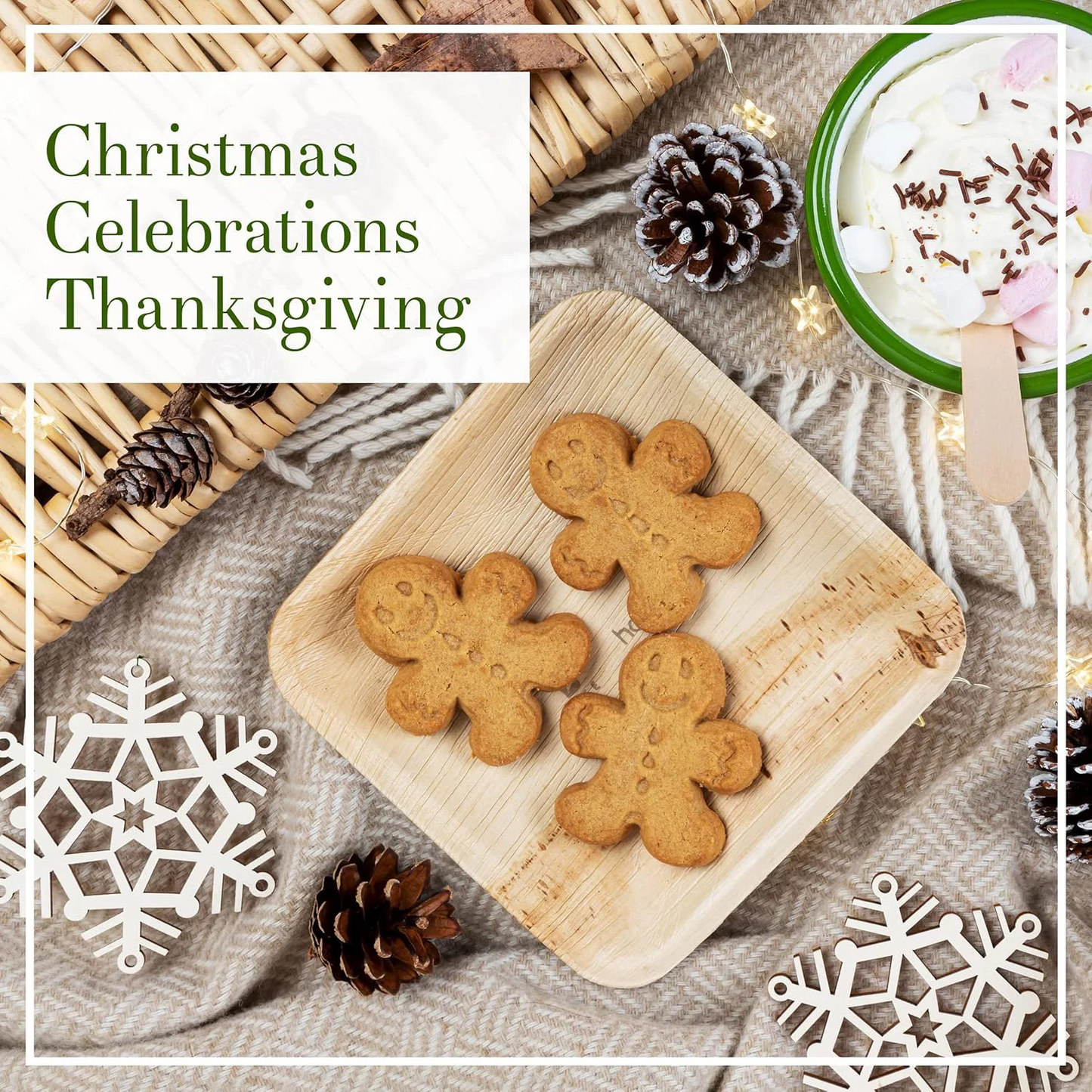 Square Palm Leaf Plates – Eco-Friendly Disposable Dinnerware