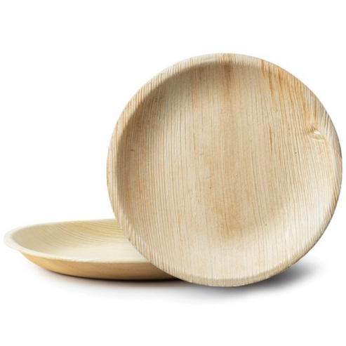 Disposable Round Palm Leaf Plates – Eco-Friendly Biodegradable Dinnerware