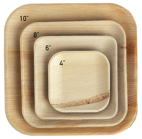 Square Palm Leaf Plates – Eco-Friendly Disposable Dinnerware